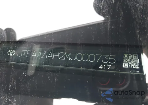 2021 Toyota Venza Limited z USA, uszkodzony, nr VIN JTEAAAAH2MJ000735